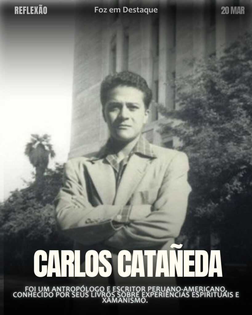 "Muita luz é como muita sombra: não deixa ver." (Carlos Catañeda)
Reflexão 20 de março 2025 Foz em Destaque "Sua Vida mais divertida!!!"