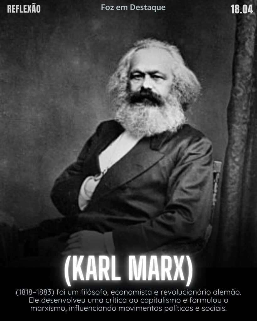 "De cada um, de acordo com suas habilidades, a cada um, de acordo com suas necessidades." (Karl Marx)
Reflexão 18 de abril 2025 Foz em Destaque "Sua Vida mais divertida".