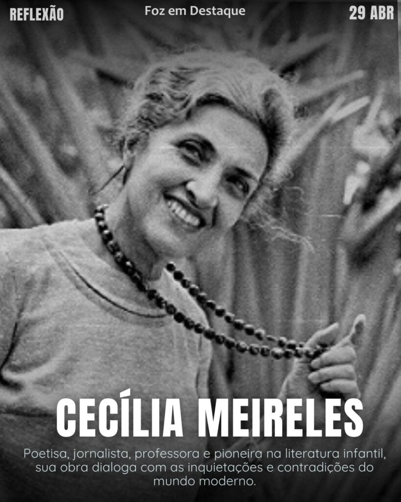 "Liberdade é uma palavra que o sonho humano alimenta, não há ninguém que explique e ninguém que não entenda.”
(Cecília Meireles)
Reflexão 29 de Abril 2025 Foz em Destaque "Sua Vida mais divertida".