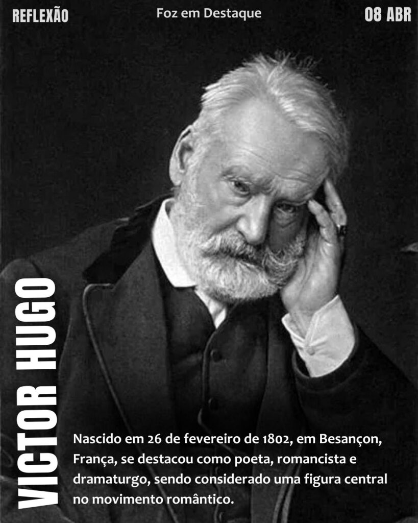 "A vida não passa de uma oportunidade de encontro; só depois da morte se dá a junção; os corpos apenas têm o abraço, as almas têm o enlace."  (Victor Hugo)
Reflexão 08 de abril 2025 Foz em Destaque "Sua Vida mais divertida".