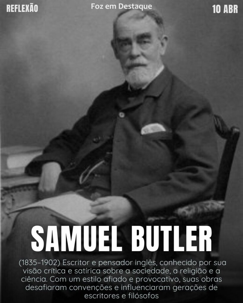 "Amizade é como dinheiro: mais fácil de conseguir do que de manter." (Samuel Butler)
Reflexão 10 de abril 2025 Foz em Destaque "Sua Vida mais divertida".