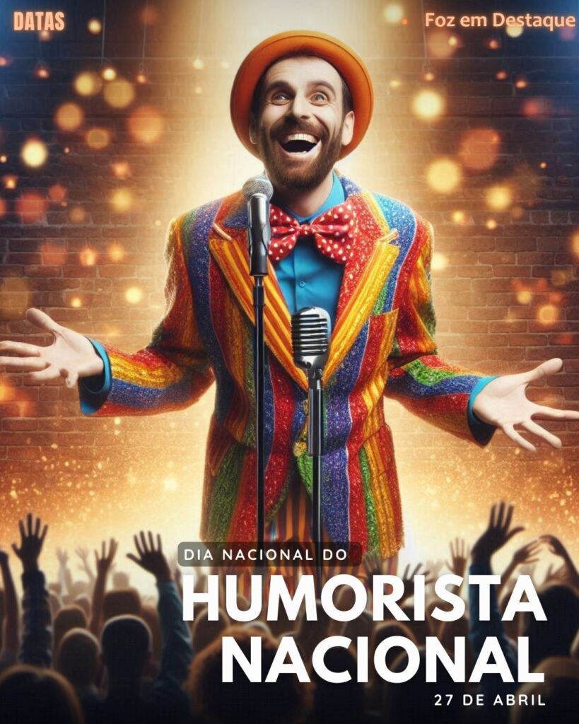 Dia Nacional do Humorista
Datas 12 de abril 2025