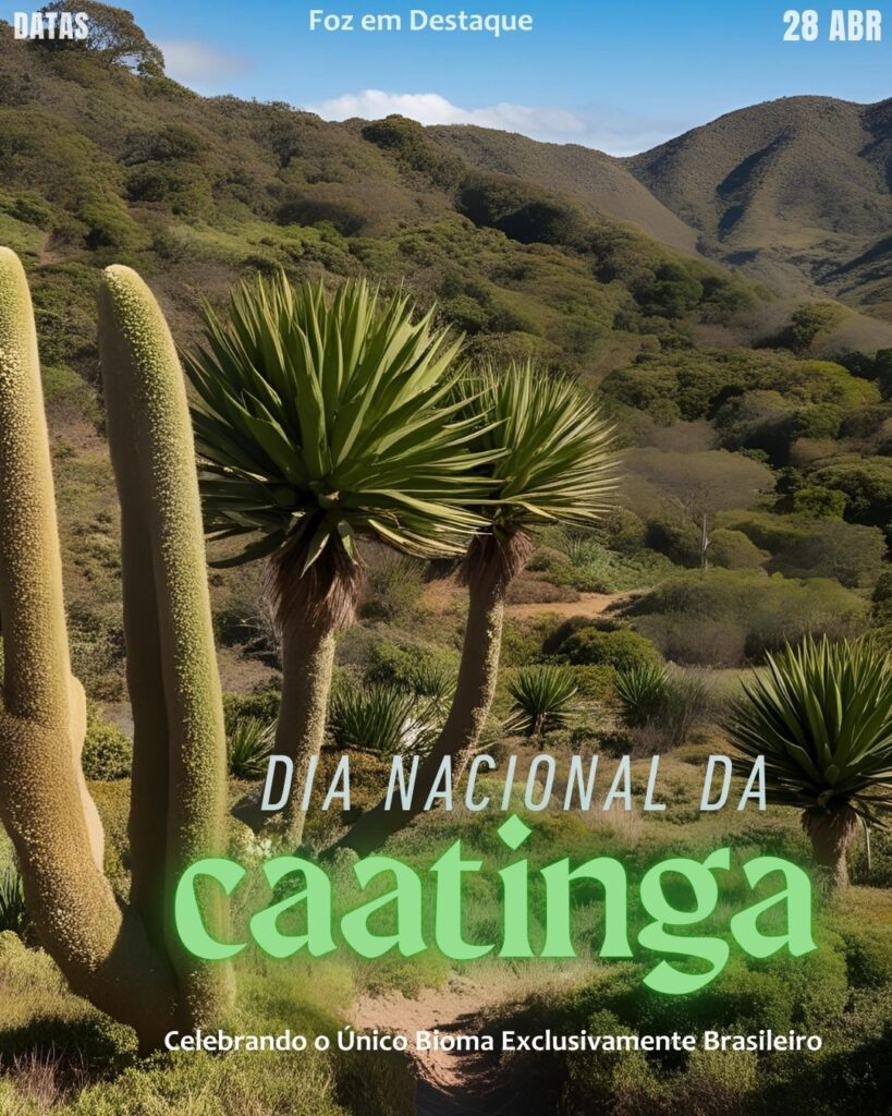 Dia Nacional da Caatinga
Datas 28 de Abril 2025 Foz em Destaque "Sua Vida mais divertida