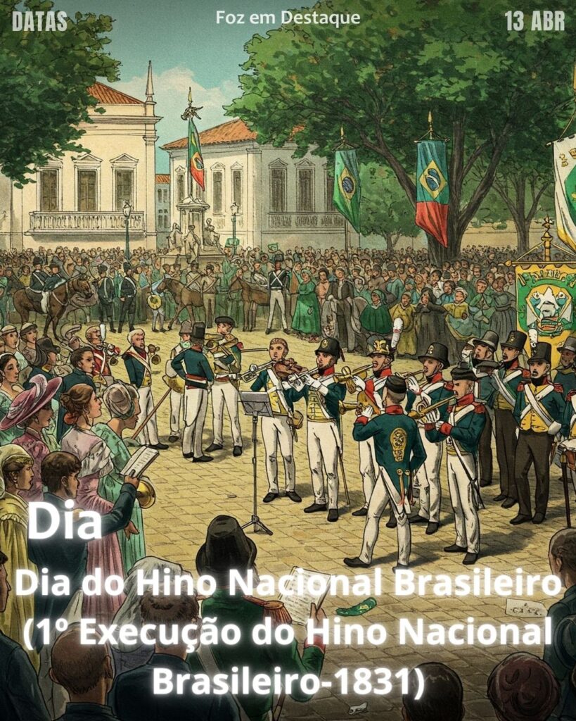 Dia do Hino Nacional Brasileiro (1º Execução do Hino Nacional Brasileiro-1831)
Datas 13 de abril 2025