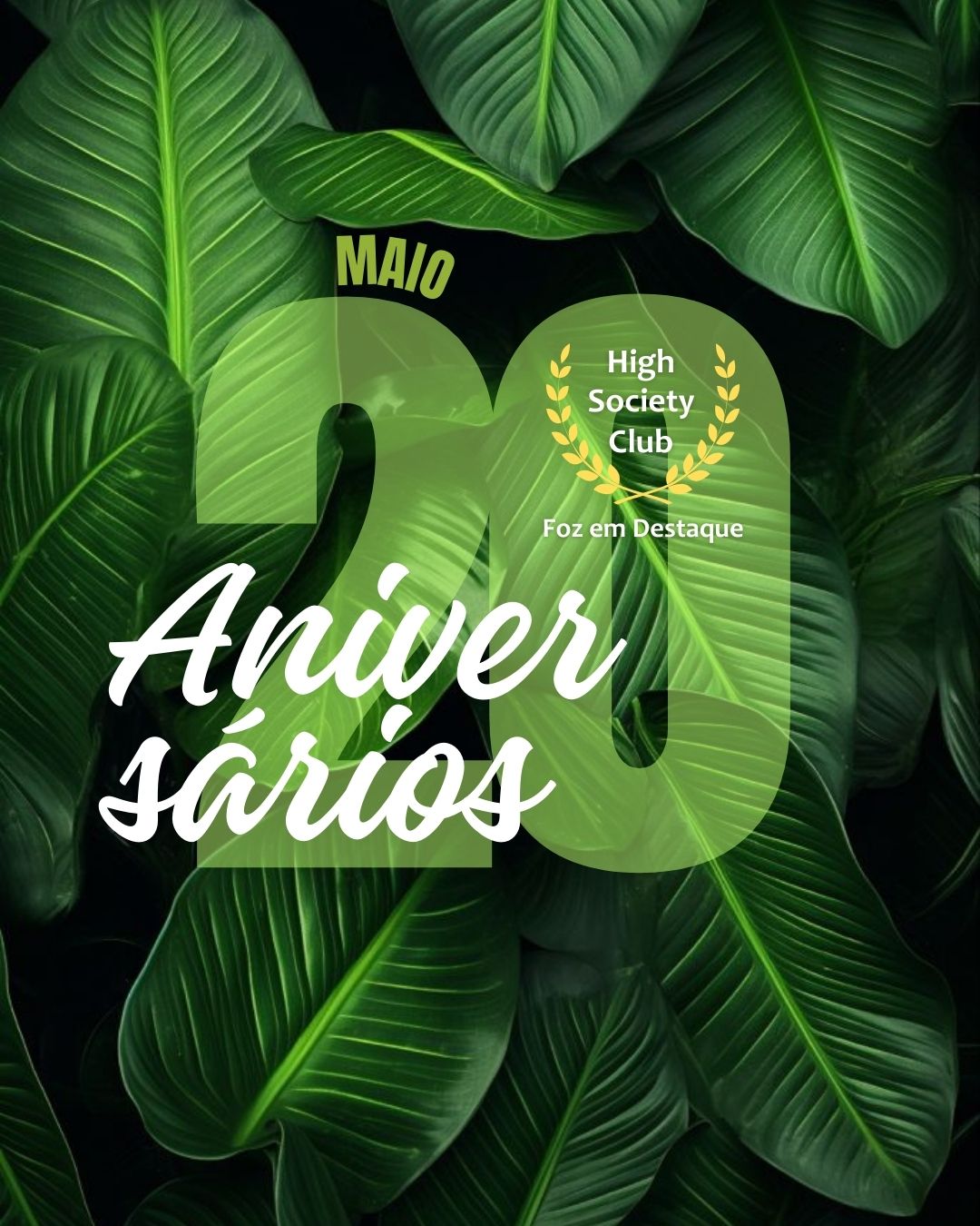 Aniversários 20 de Maio 2025 10
