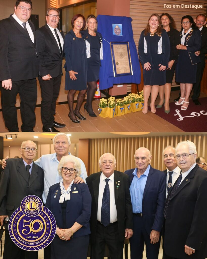 LIONS CLUBE ITAIPU 50 ANOS
ORIDES DALZOTO RODRIGUES, MAELI VALIATI, PAULO MACDONALD, ANTENOR CARNEI9RO DE MELO, JILSON JOSE PEREIRA