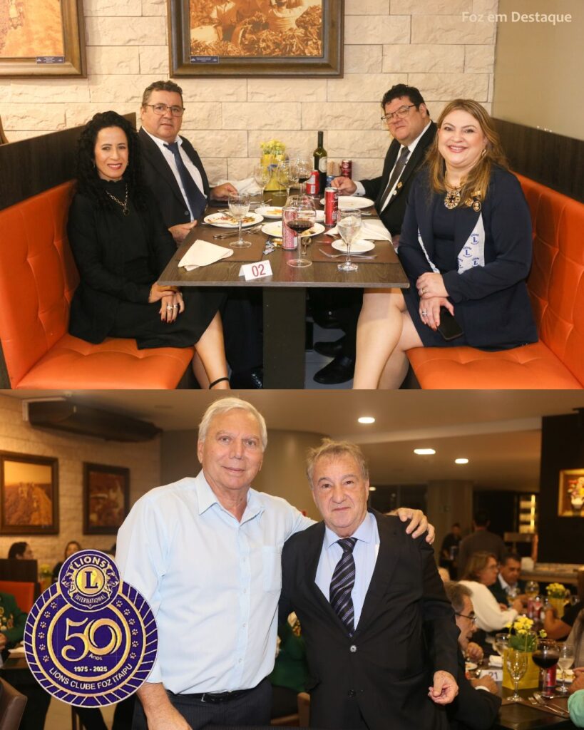 LIONS CLUBE ITAIPU 50 ANOS
PAULO MACDONALD GHISI, DR ADEMAR MONTORO, MARCOS SPAC K E CYNTHIA SPACK