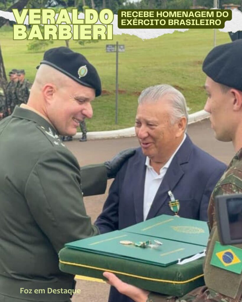 VERALDO BARBIERI MEDALHA EXÉRCITO BRASILEIRO FOZ E CASCAVEL