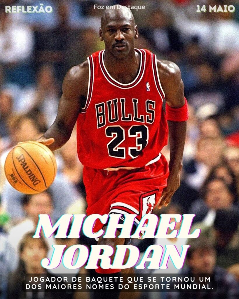 “Eu perdi mais de 9 mil tiros livres em minha carreira. Eu perdi quase 300 jogos. Em 26 vezes, tive a bola do jogo e perdi. Eu falhei uma e outra vez em minha vida. E é por isso que eu consegui.” (Michael Jordan)
Reflexão 14 de Maio 2025 Foz em Destaque “Sua Vida mais divertida”.