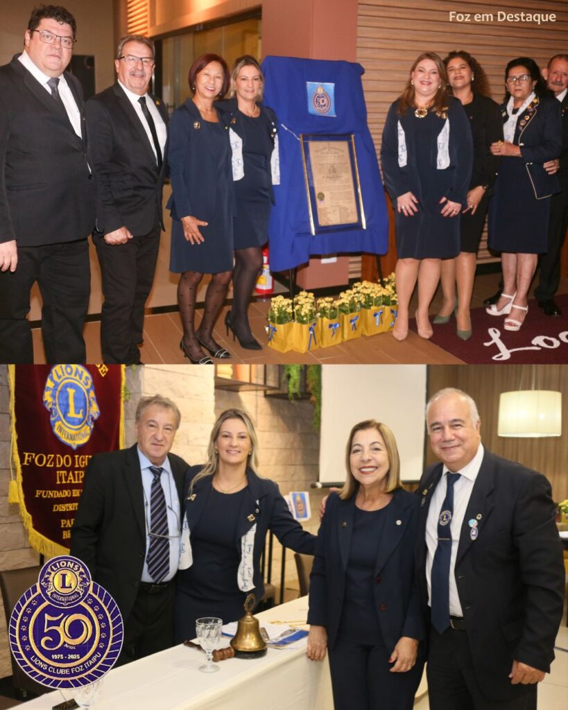 LIONS CLUBE ITAIPU 50 ANOS
DR ADEMAR MONTORO, LEILA ALVARENGA, BRUNO MIGLIOSI, ALINE MIGLIOSI