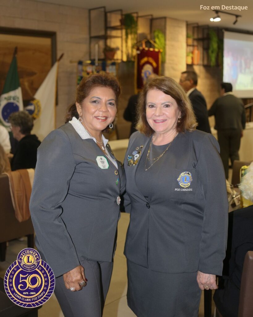 LIONS CLUBE ITAIPU 50 ANOS
CLEONICE THOMÉ, CARMEN WOLF