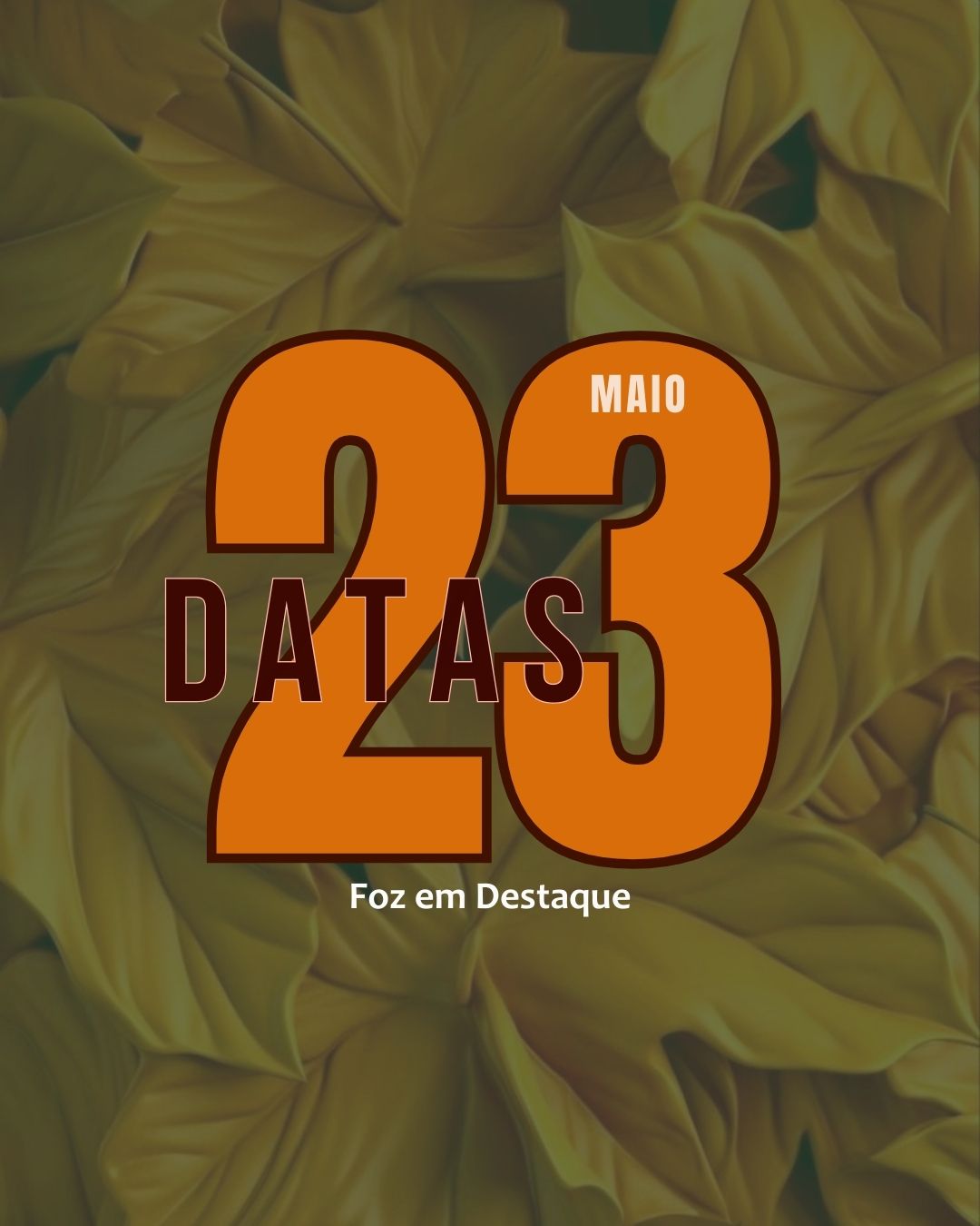 Datas 23 de maio 2025 4