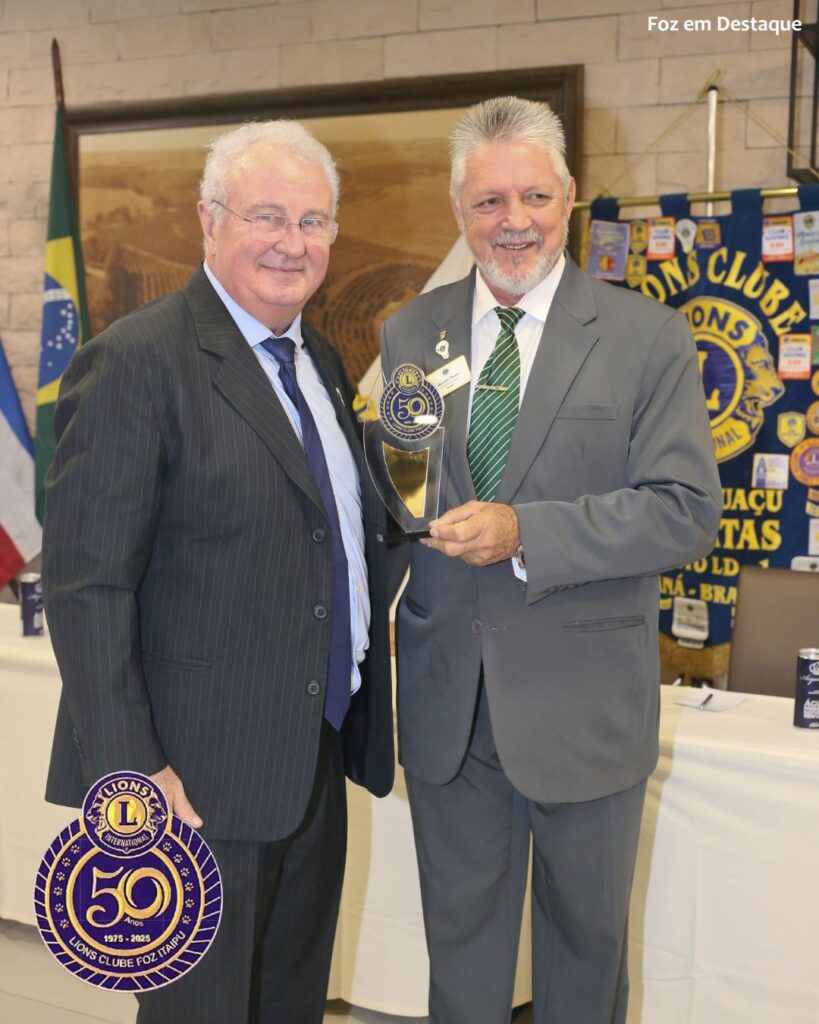 LIONS CLUBE ITAIPU 50 ANOS
ARNALDO BORTOLI, IDERCILDO THOMÉ