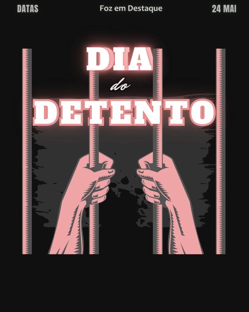 Dia do Detento
Datas 24 de maio 2025 Foz em Destaque "Sua Vida mais divertida". Conheça a relevância e celebre as datas comemorativas de hoje.