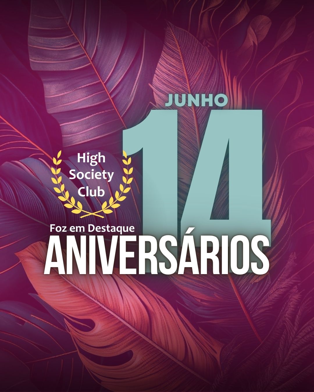 Aniversários 14 de junho 2025 10