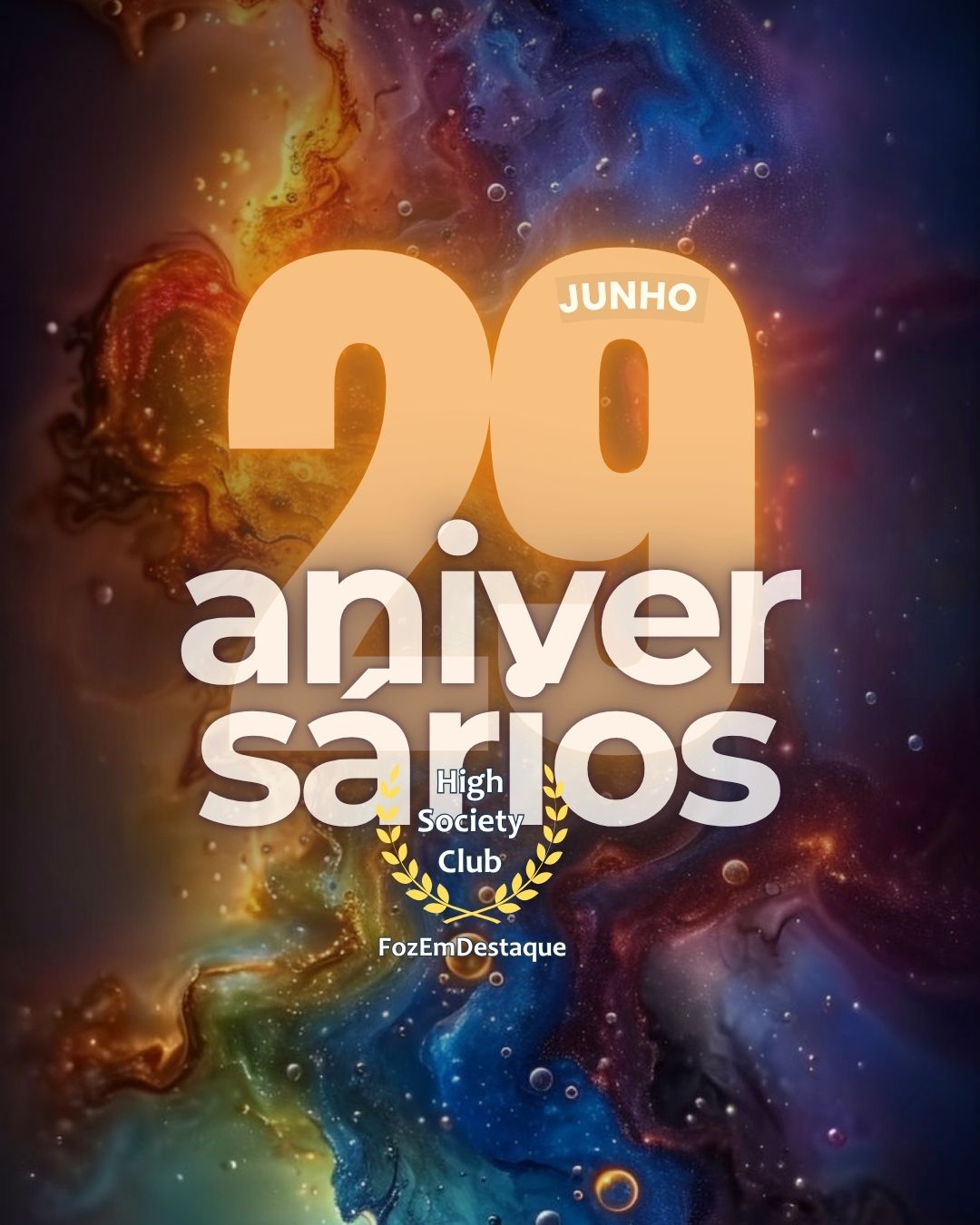 Aniversariantes 29 de junho HighSocietyClub 12
