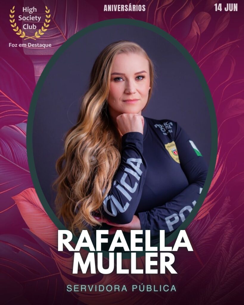Rafaella Muller-
Servidora Pública
Aniversários 14 de junho 2025