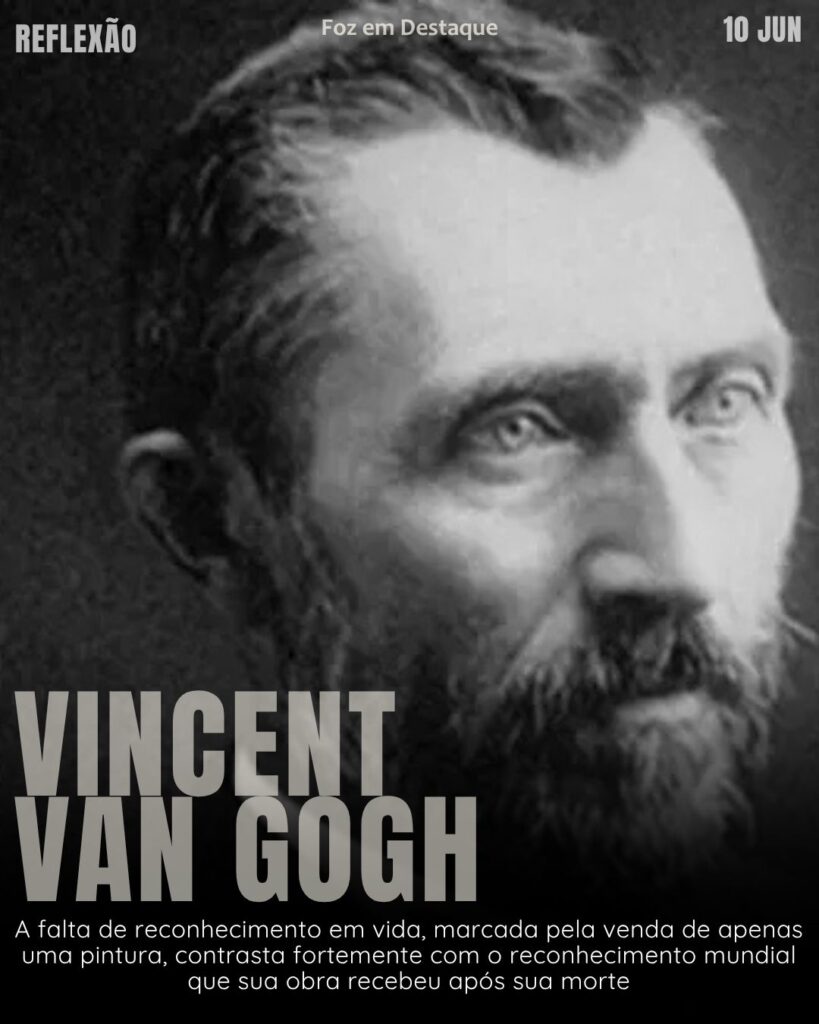"Se você ouve uma voz dentro de você dizendo ‘você não pode pintar’, então, pinte e essa voz será silenciada" – Vincent van Gogh.
Reflexão 10 de Junho 2025 Foz em Destaque “Sua Vida mais divertida”