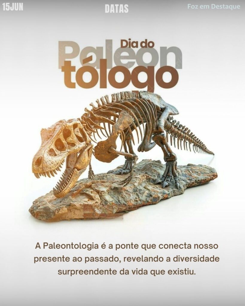 Datas Comemorativas 15 Junho | Foz em Destaque: Dia do Paleontólogo
