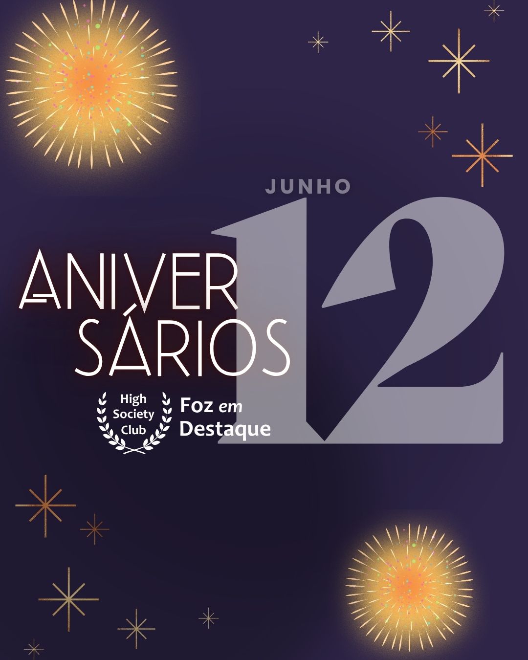 Aniversários 12 de junho 2025 9