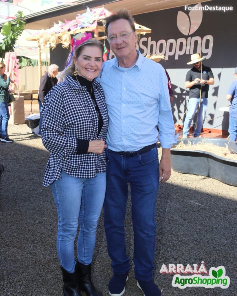 Arraiá AgroShopping Foz - Marlene Frizon Romão e Francisco Romão