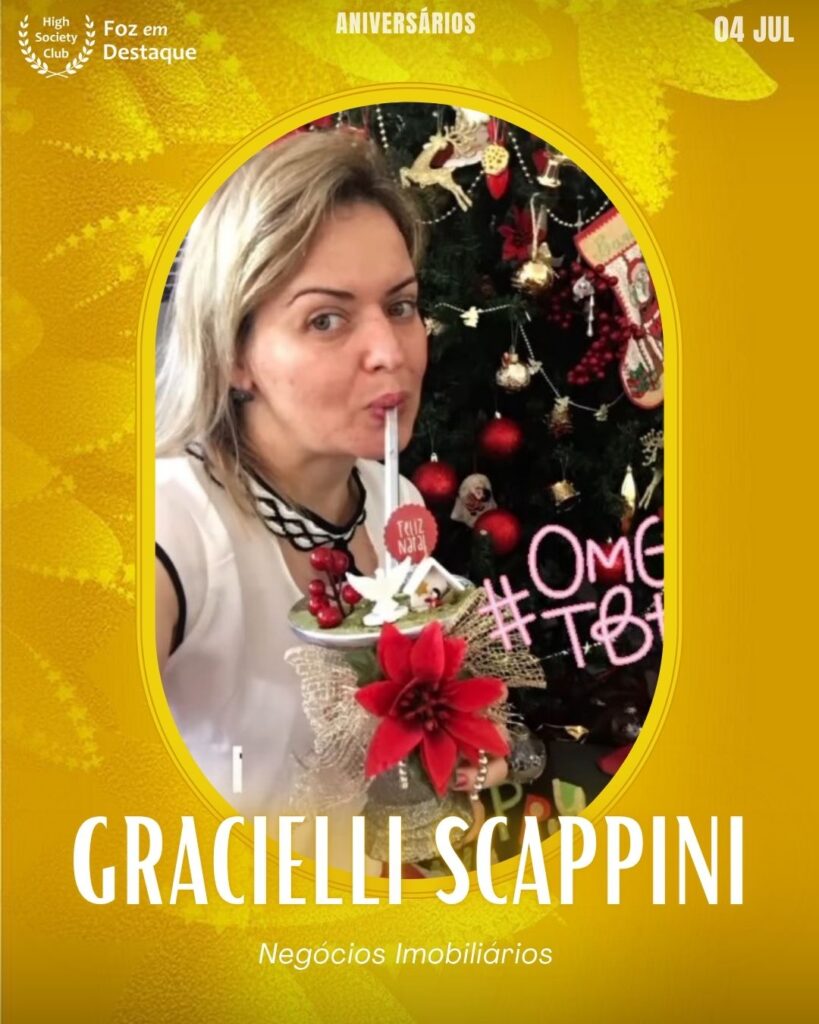 Gracielli Scappini
Especialista em Negócios Imobiliários.
aniversariantes 04 de julho 2025