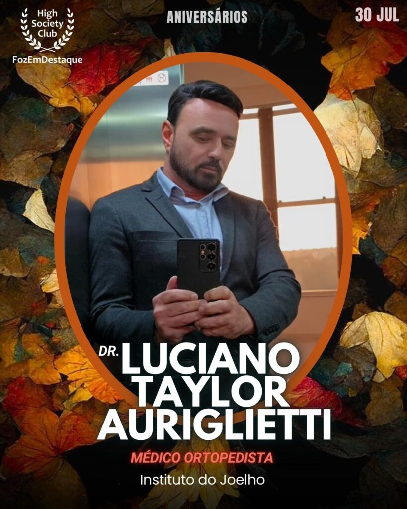 Dr. Luciano Taylor Auriglietti
Médico Ortopedista
Instituto do Joelho