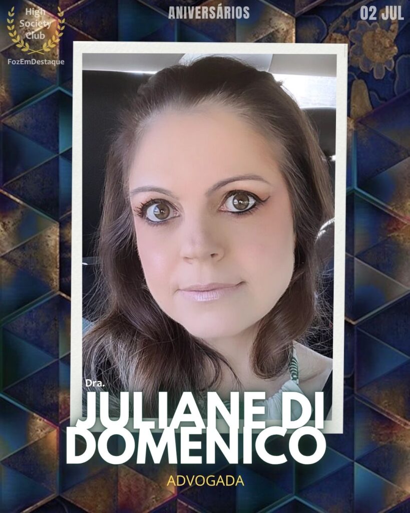 Dra. Juliane Di Domenico
aniversariantes 02 de julho 2025