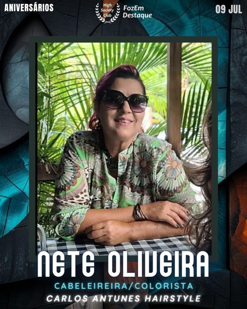 Nete Oliveira
Aniversariantes 09 de Julho