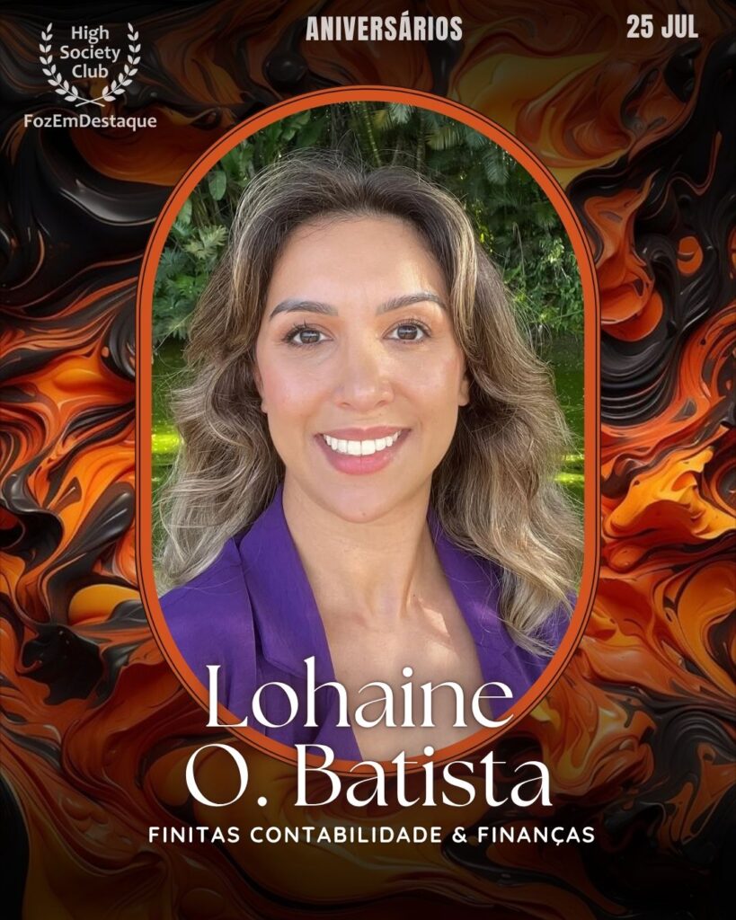 Lohaine O. Batista
Empresária / Contadora
Finitas Contabilidade & Finanças