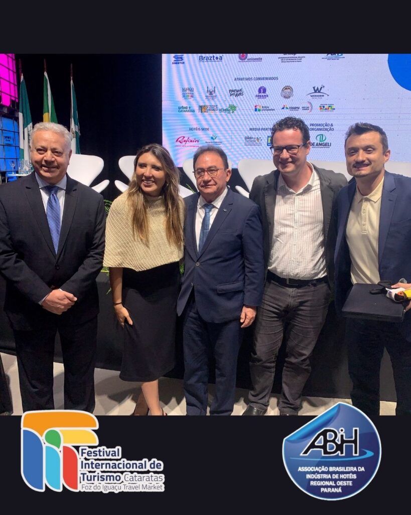 realizações e conquistas FitCataratas 20 anos - ABIH OESTE PARANA - PRESIDENTE CARLOS SILVA E Manoel Linhares
Presidente da ABIH Nacional