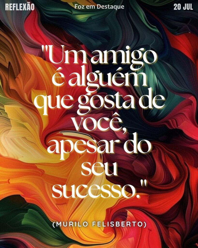 "Um amigo é alguém que gosta de você, apesar do seu sucesso." (Murilo Felisberto)
amizade e sucesso