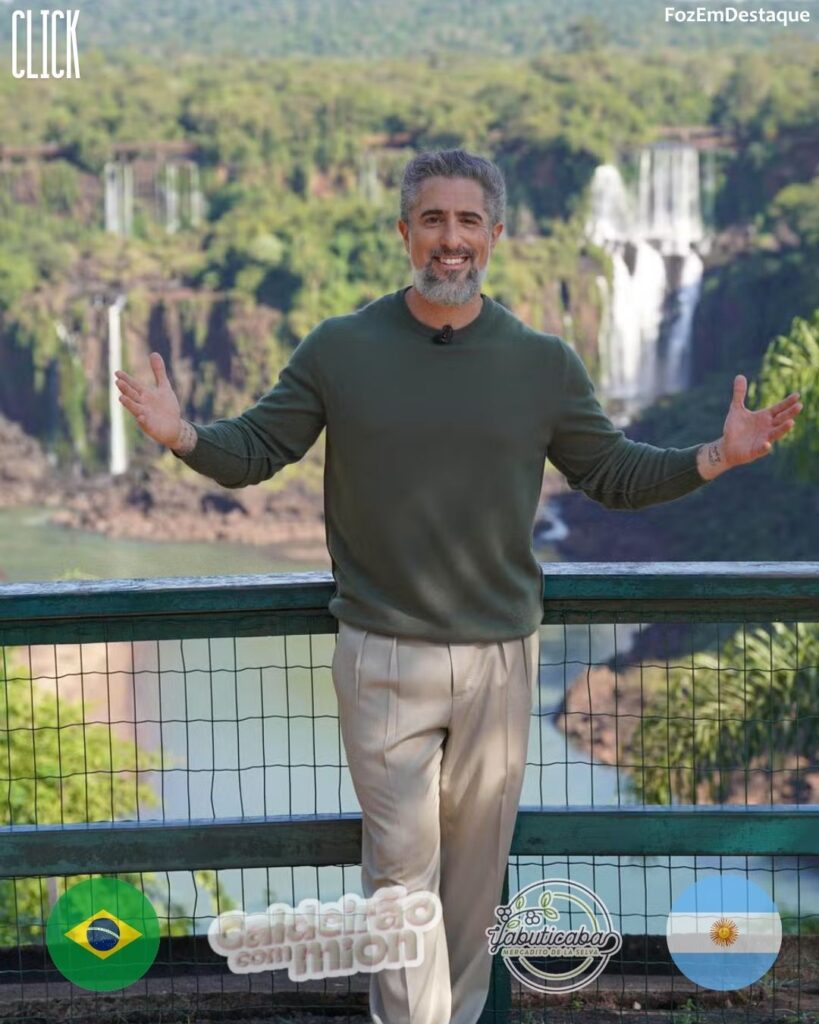 Marcos Mion no Parque Nacional do Iguaçu