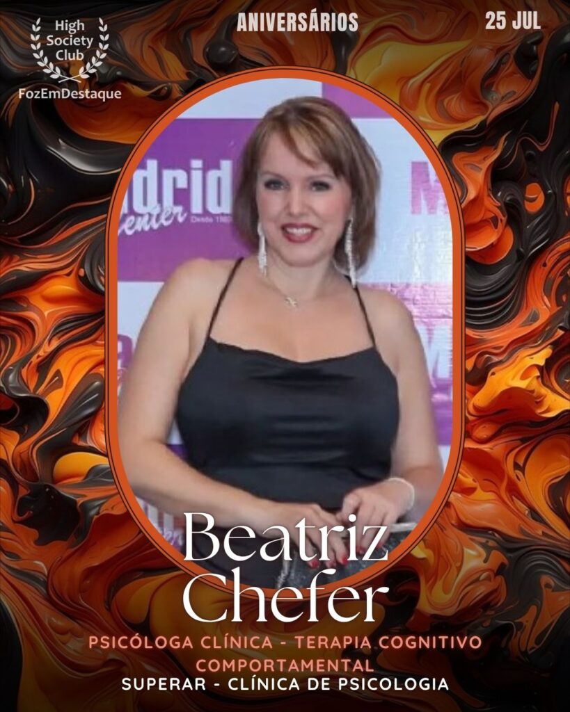 Beatriz Chefer
Psicóloga Clínica - Terapia Cognitivo Comportamental
Superar - Clínica de Psicologia