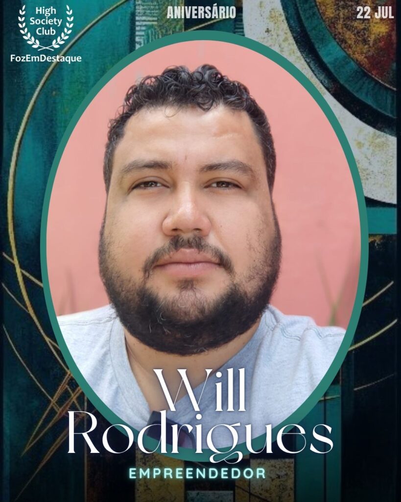 Will Rodrigues
Will Rodrigues
Empreendedor
Serviço de transporte particular
aniversariantes high society club