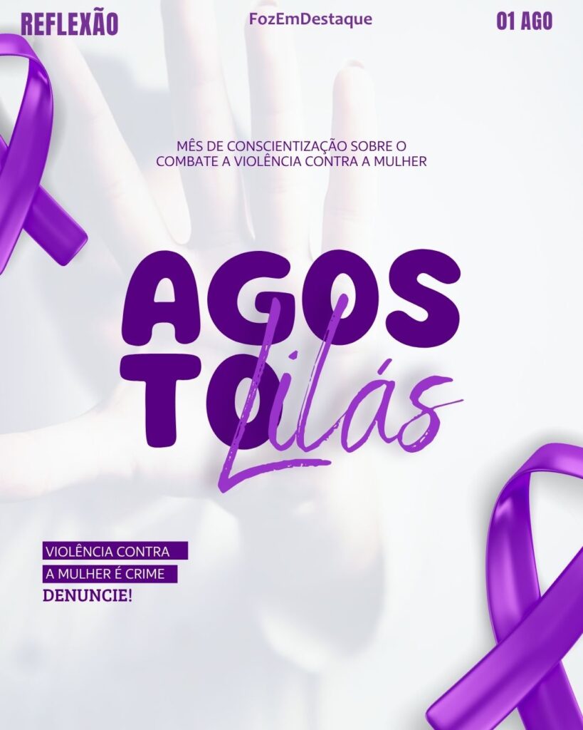 Agosto Lilás: conscientização e combate à violência contra a mulher
datas comemorativas hoje