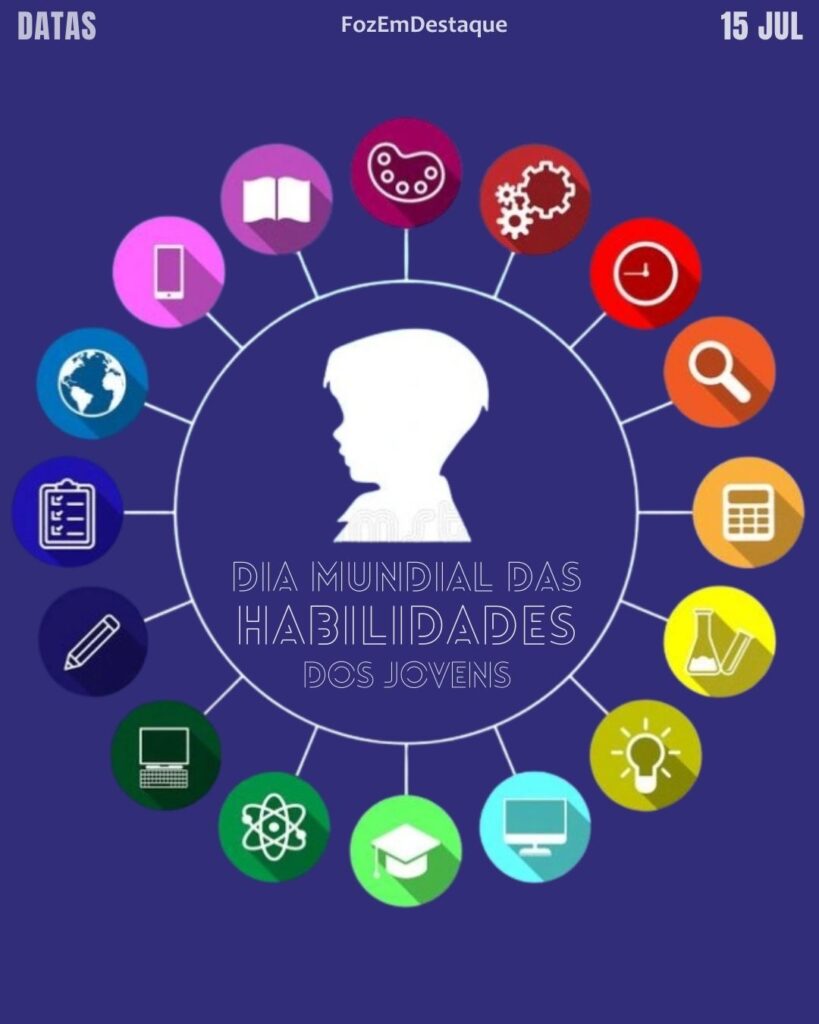 Dia Mundial das Habilidades dos Jovens
datas comemorativas 15 julho - FozEmDestaque