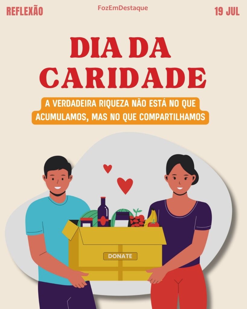  Dia da Caridade
datas comemorativas 19 julho