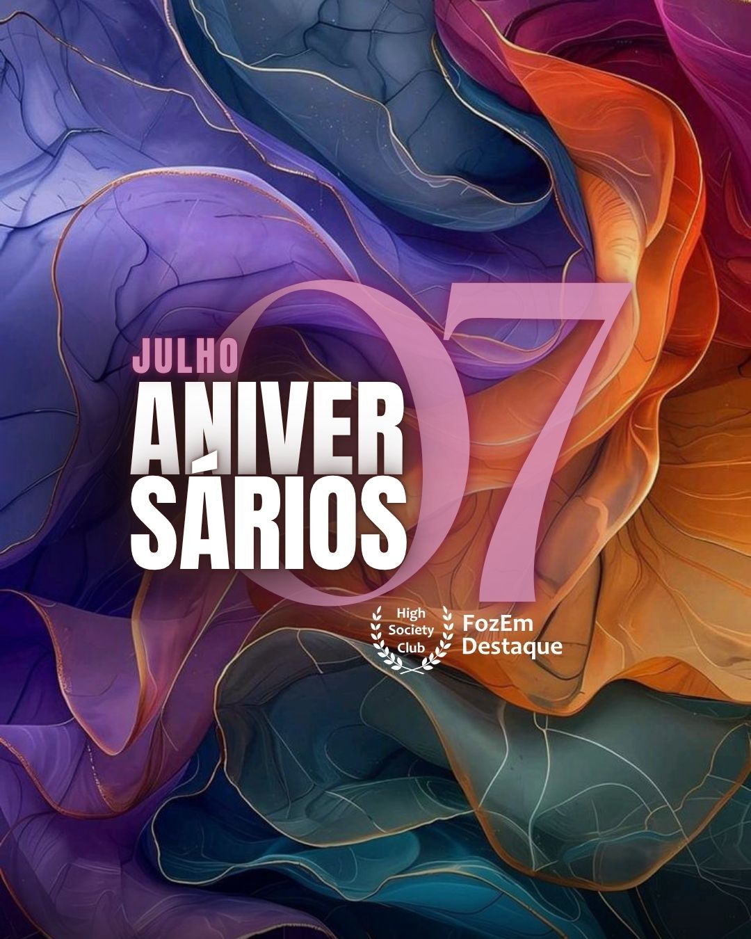 🎂 Aniversariantes de 07 de Julho de 2025 7