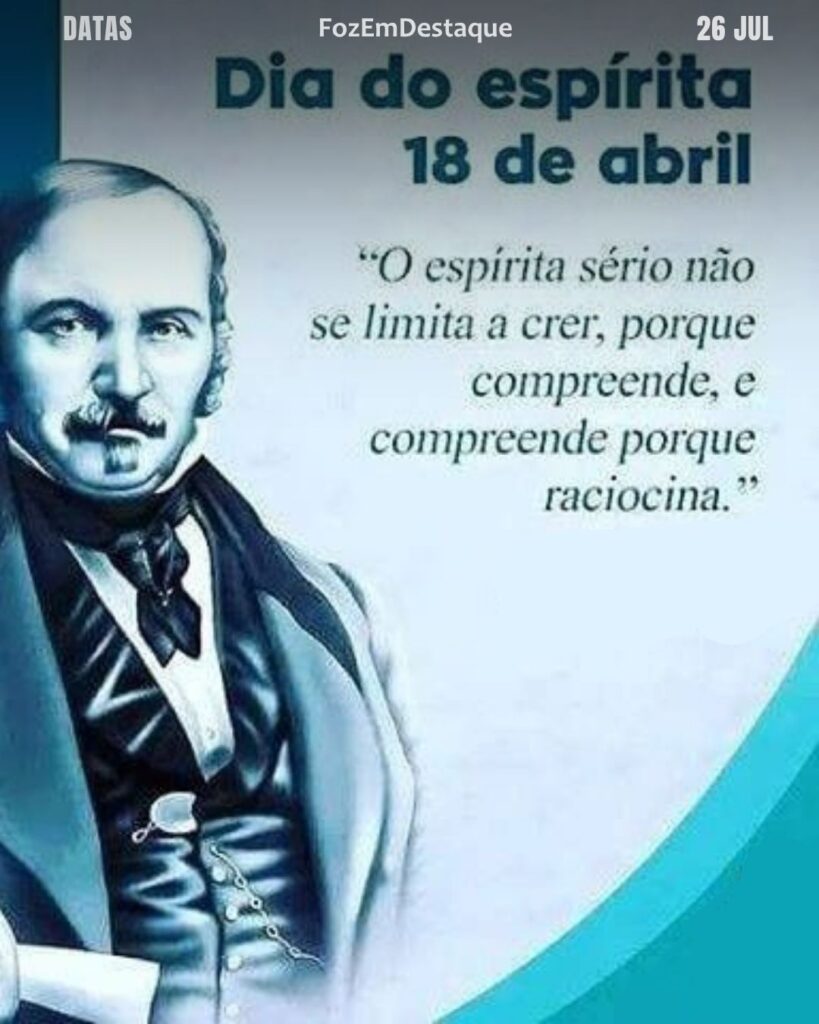 Dia da Imprensa Espírita: Palavra e crença em sintonia
26 julho datas comemorativas
