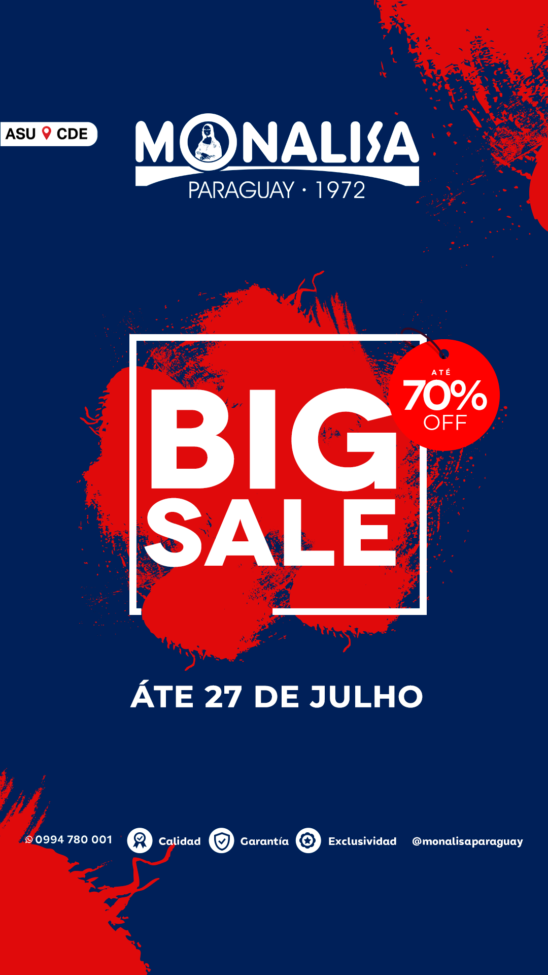 🛍️ Últimos dias da Big Sale Monalisa: corra para aproveitar a edição mais grandiosa de todas! BIG SALE PT 1080x1920