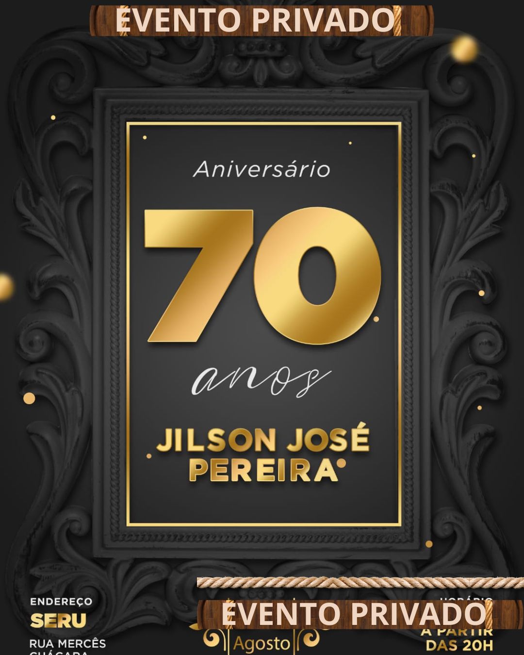 Jilson José Pereira Celebra Seus 70 Anos em Grande Estilo na Chácara SERU 1