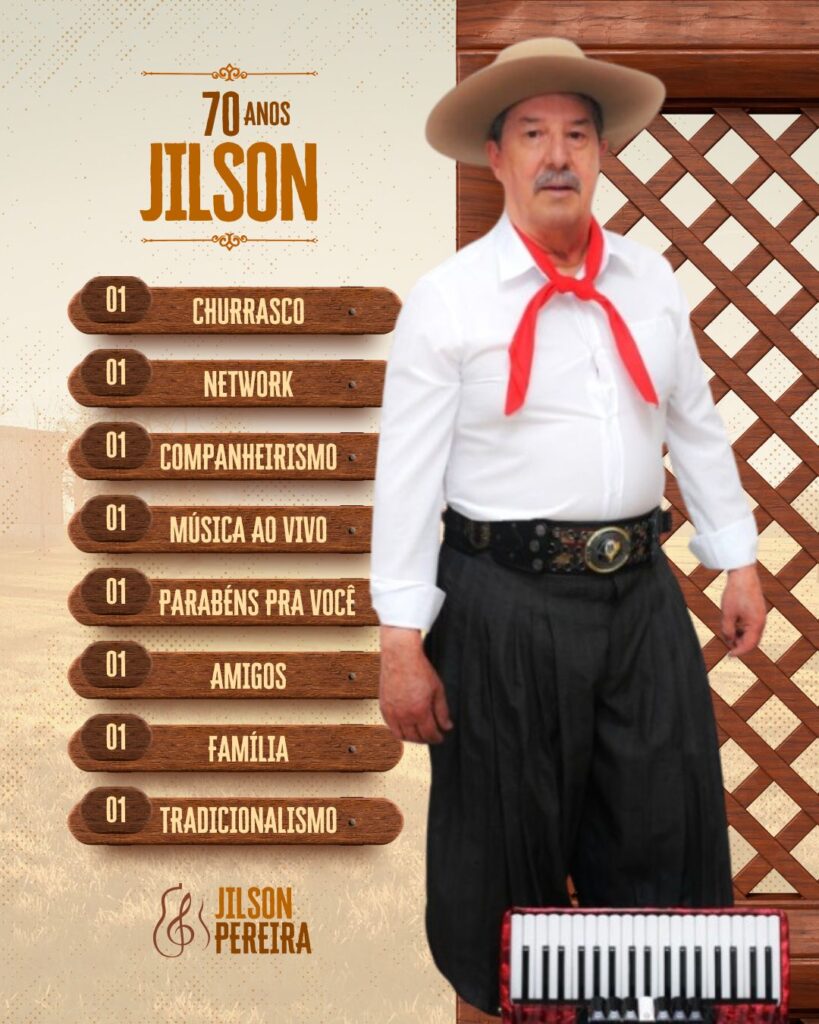 Aniversário Jilson Pereira 70 anos
Jilson José Pereira
Seru Sociedade Recreativa Roda Unida
FozEmDestaque