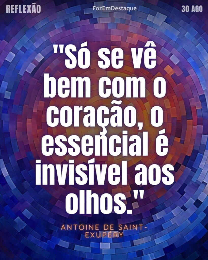 Essencial invisível coração visão