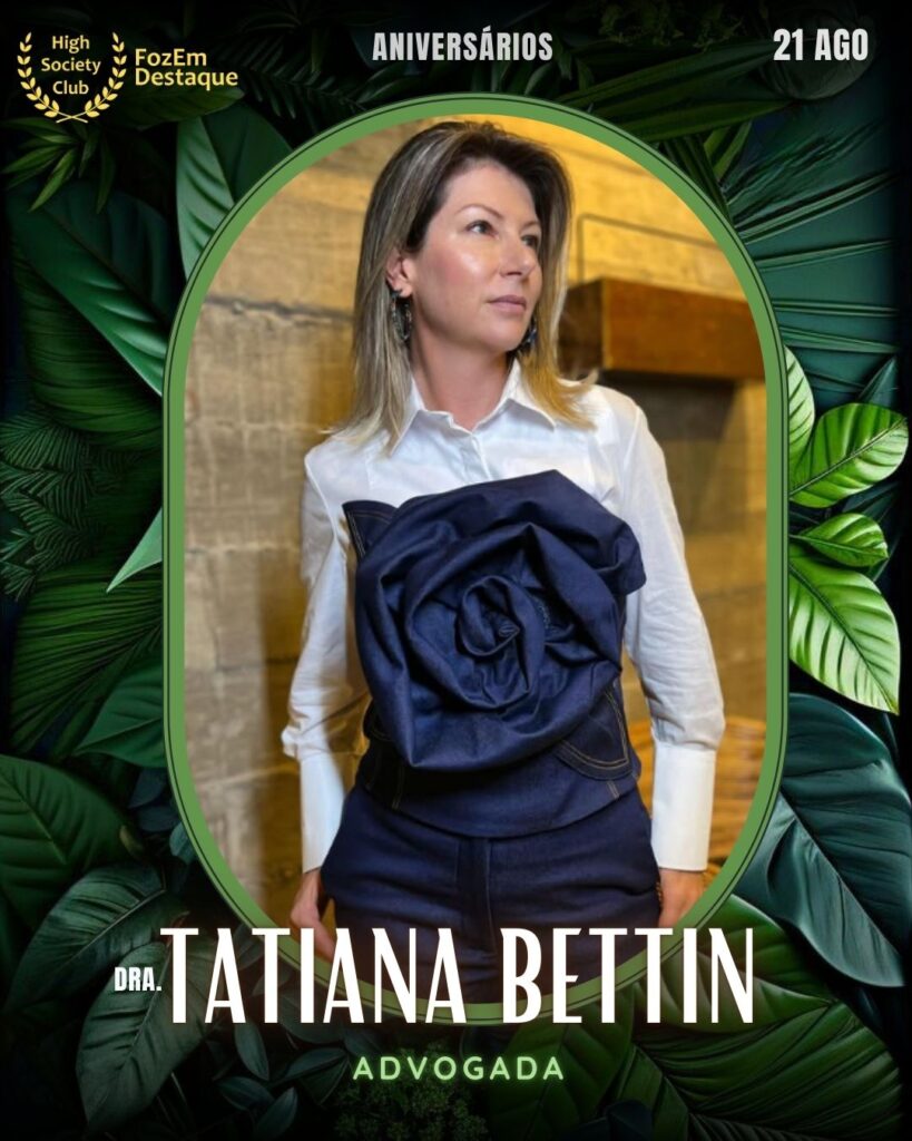 Tatiana Bettin (Dra.)
Advogada
aniversariantes 21 de agosto
