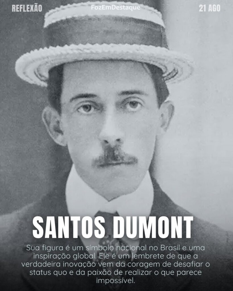 Santos Dumont inventar é transcender