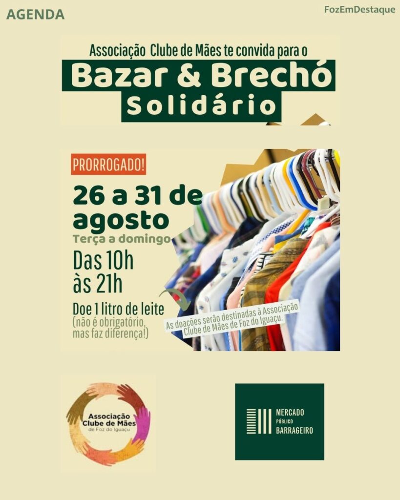 Bazar Solidário Prorrogado