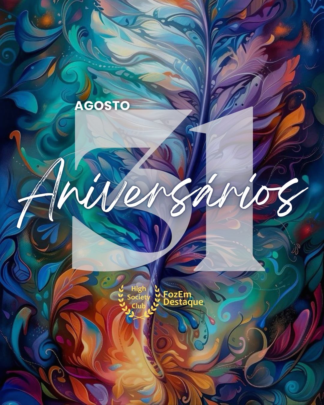 Aniversariantes HighSocietyClub: Celebração em 31 de Agosto 8