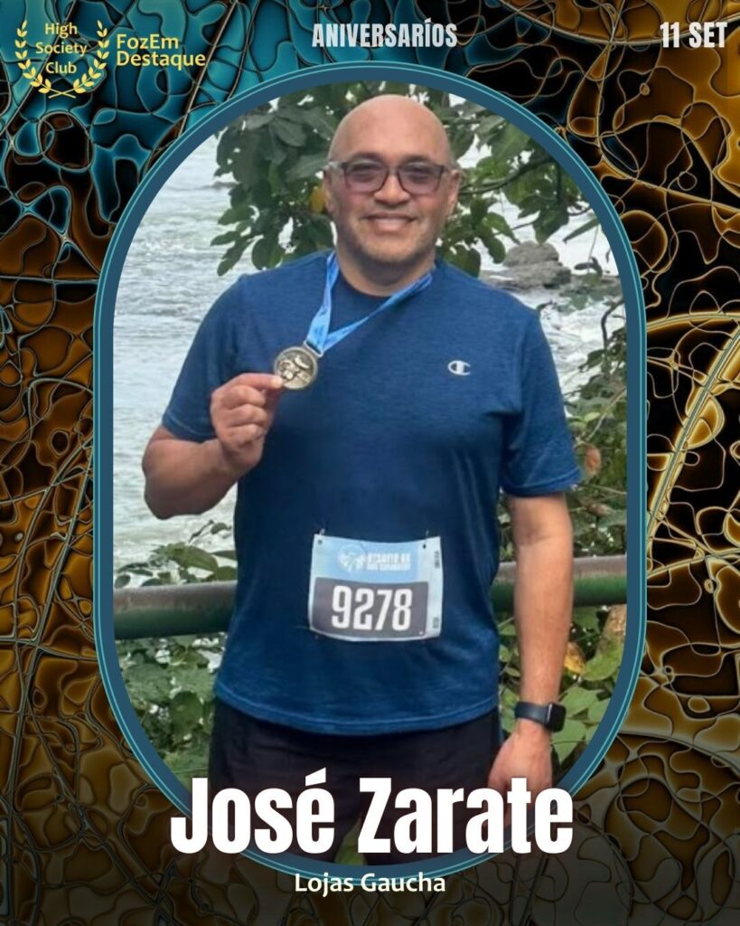 José Zarate
Lojas Gaucha
Aniversário membros FozEmDestaque