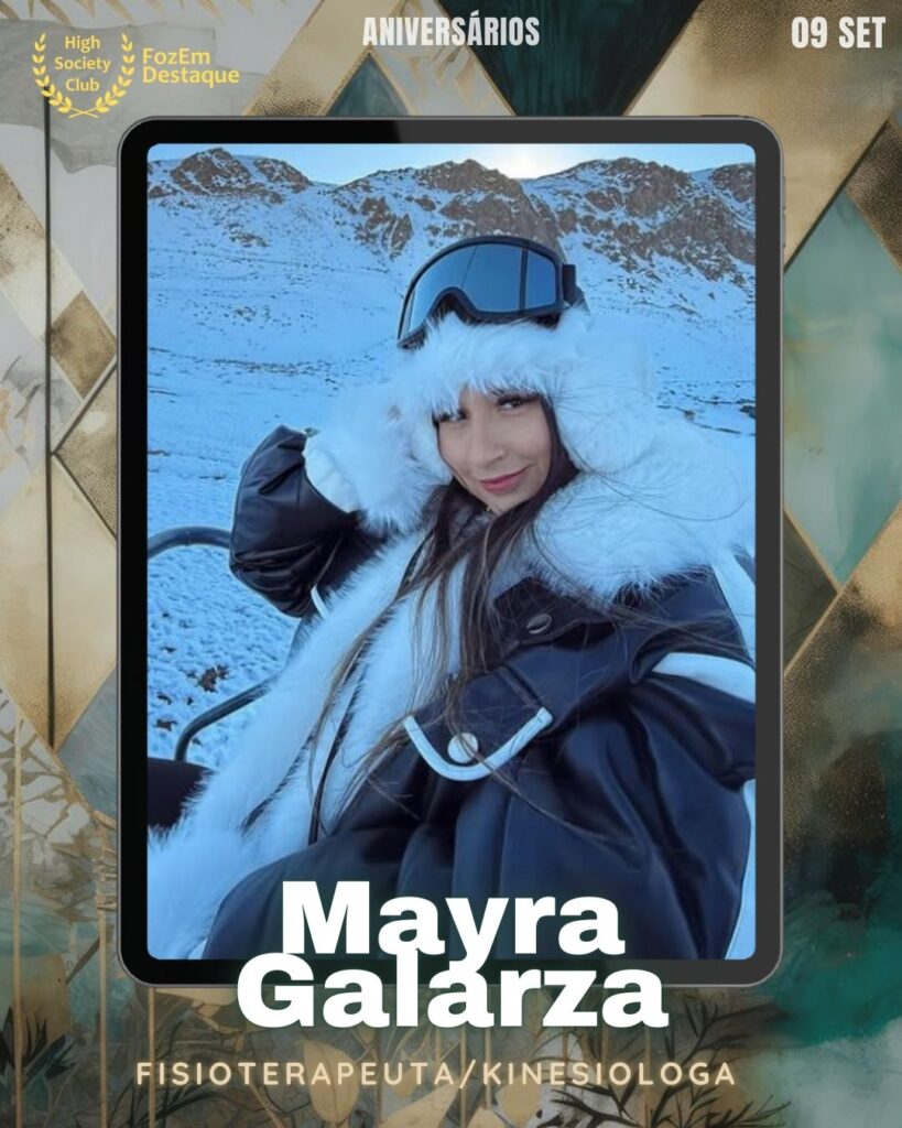 Mayra Galarza
Fisioterapeuta/Kinesiologa

Aniversariantes HighSocietyClub 09 setembro